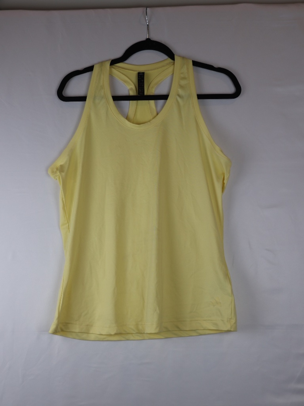 adidas Light Yellow Performance Racerback Tank
